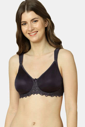 Buy Triumph Double Layered Wired Full Coverage Minimiser Bra - Smoky Lilac